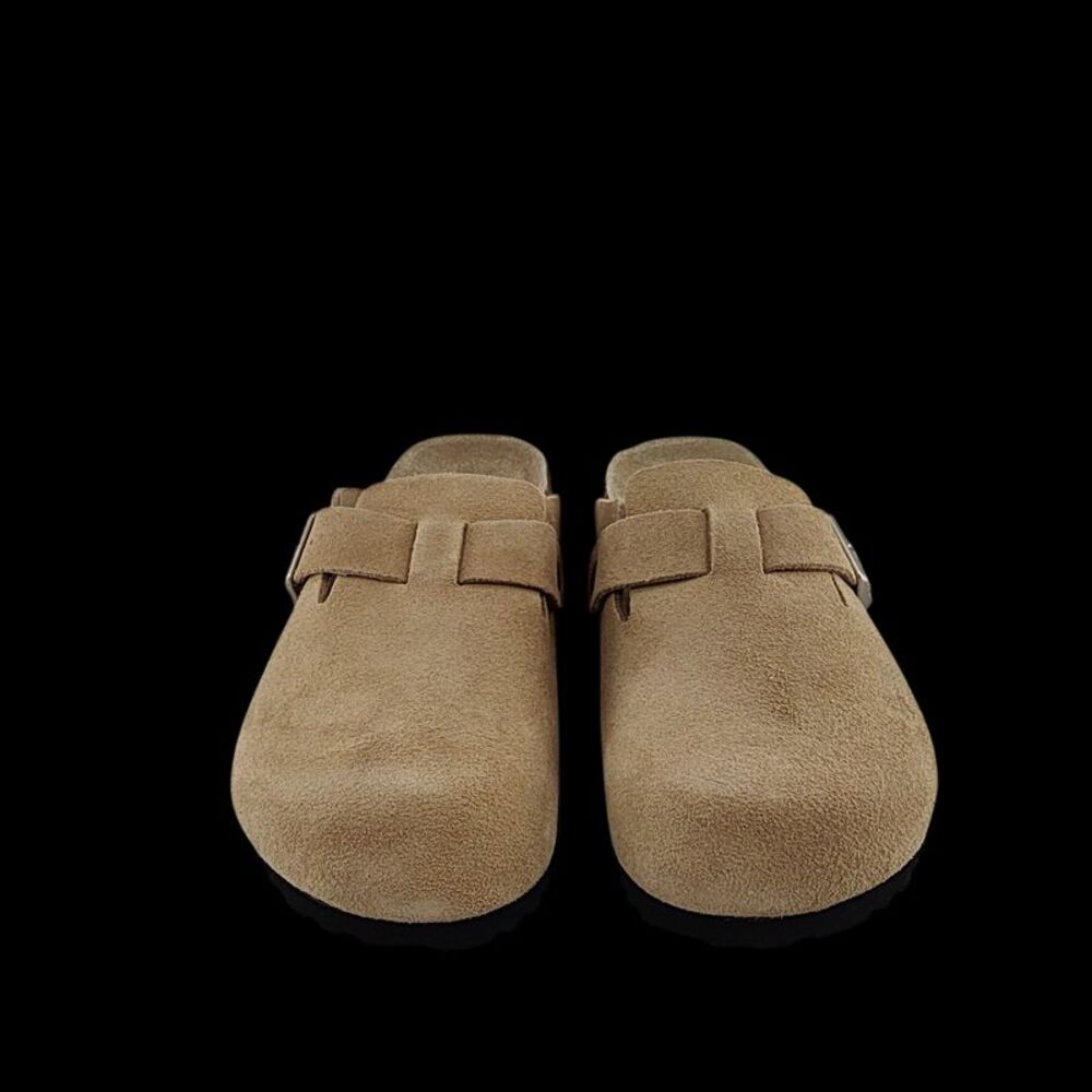 Quince Water Repellent Suede Clog Mule Dune Shoes 7